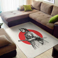 Japanese Samurai Girl Print Floor Mat