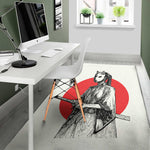 Japanese Samurai Girl Print Area Rug