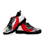 Japanese Samurai Girl Print Black Sneakers