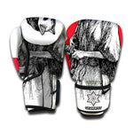 Japanese Samurai Girl Print Boxing Gloves
