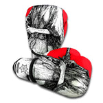 Japanese Samurai Girl Print Boxing Gloves