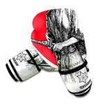 Japanese Samurai Girl Print Boxing Gloves