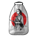 Japanese Samurai Girl Print Car Seat Organizers