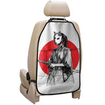 Japanese Samurai Girl Print Car Seat Organizers