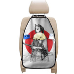 Japanese Samurai Girl Print Car Seat Organizers