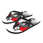 Japanese Samurai Girl Print Flip Flops