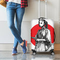 Japanese Samurai Girl Print Luggage Cover