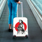 Japanese Samurai Girl Print Luggage Cover