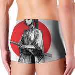 Japanese Samurai Girl Print Men's Boxer Briefs