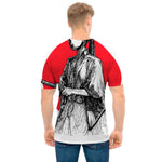 Japanese Samurai Girl Print Men's T-Shirt