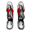 Japanese Samurai Girl Print Muay Thai Shin Guard