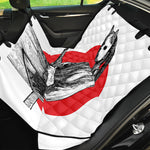 Japanese Samurai Girl Print Pet Car Back Seat Cover