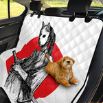 Japanese Samurai Girl Print Pet Car Back Seat Cover
