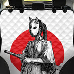 Japanese Samurai Girl Print Pet Car Back Seat Cover