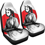 Japanese Samurai Girl Print Universal Fit Car Seat Covers