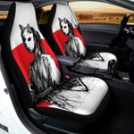 Japanese Samurai Girl Print Universal Fit Car Seat Covers