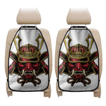 Japanese Samurai Helmet Print Car Seat Organizers