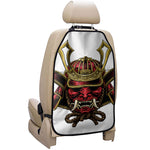 Japanese Samurai Helmet Print Car Seat Organizers