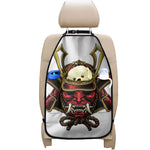 Japanese Samurai Helmet Print Car Seat Organizers