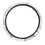 Japanese Samurai Helmet Print Car Steering Wheel Cover