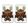 Japanese Samurai Helmet Print Front Car Floor Mats