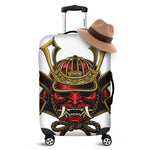Japanese Samurai Helmet Print Luggage Cover
