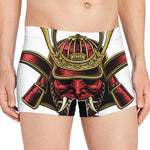 Japanese Samurai Helmet Print Men's Boxer Briefs