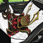Japanese Samurai Helmet Print Pet Car Back Seat Cover