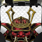 Japanese Samurai Helmet Print Pet Car Back Seat Cover