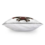 Japanese Samurai Helmet Print Pillow Cover