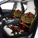 Japanese Samurai Helmet Print Universal Fit Car Seat Covers