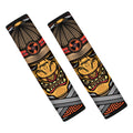 Japanese Samurai Mask Print Car Seat Belt Covers