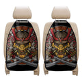Japanese Samurai Mask Print Car Seat Organizers