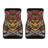 Japanese Samurai Mask Print Front Car Floor Mats