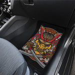 Japanese Samurai Mask Print Front Car Floor Mats