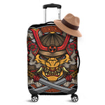 Japanese Samurai Mask Print Luggage Cover