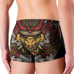 Japanese Samurai Mask Print Men's Boxer Briefs