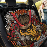 Japanese Samurai Mask Print Pet Car Back Seat Cover