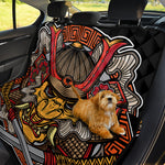 Japanese Samurai Mask Print Pet Car Back Seat Cover