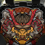 Japanese Samurai Mask Print Pet Car Back Seat Cover