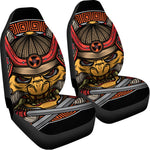 Japanese Samurai Mask Print Universal Fit Car Seat Covers