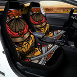 Japanese Samurai Mask Print Universal Fit Car Seat Covers