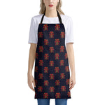 Japanese Samurai Pattern Print Apron