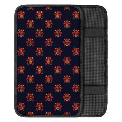 Japanese Samurai Pattern Print Car Center Console Cover