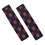 Japanese Samurai Pattern Print Car Seat Belt Covers