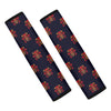 Japanese Samurai Pattern Print Car Seat Belt Covers