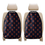 Japanese Samurai Pattern Print Car Seat Organizers