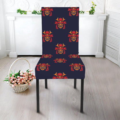 Japanese Samurai Pattern Print Dining Chair Slipcover