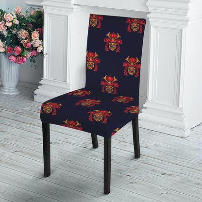 Japanese Samurai Pattern Print Dining Chair Slipcover