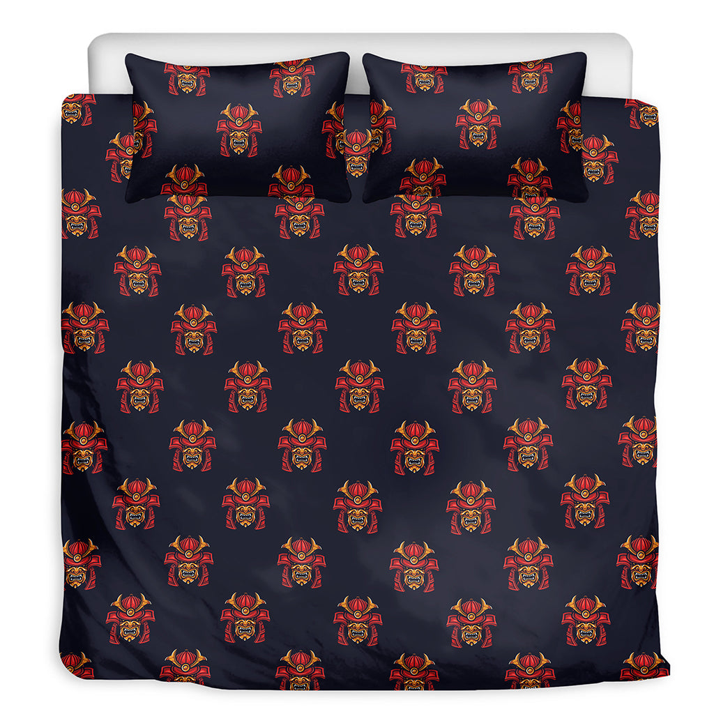 Japanese Samurai Pattern Print Duvet Cover Bedding Set